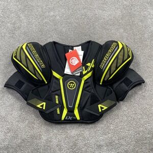 Warrior LX40 Junior Youth Hockey Shoulder Pads Black Yellow Medium